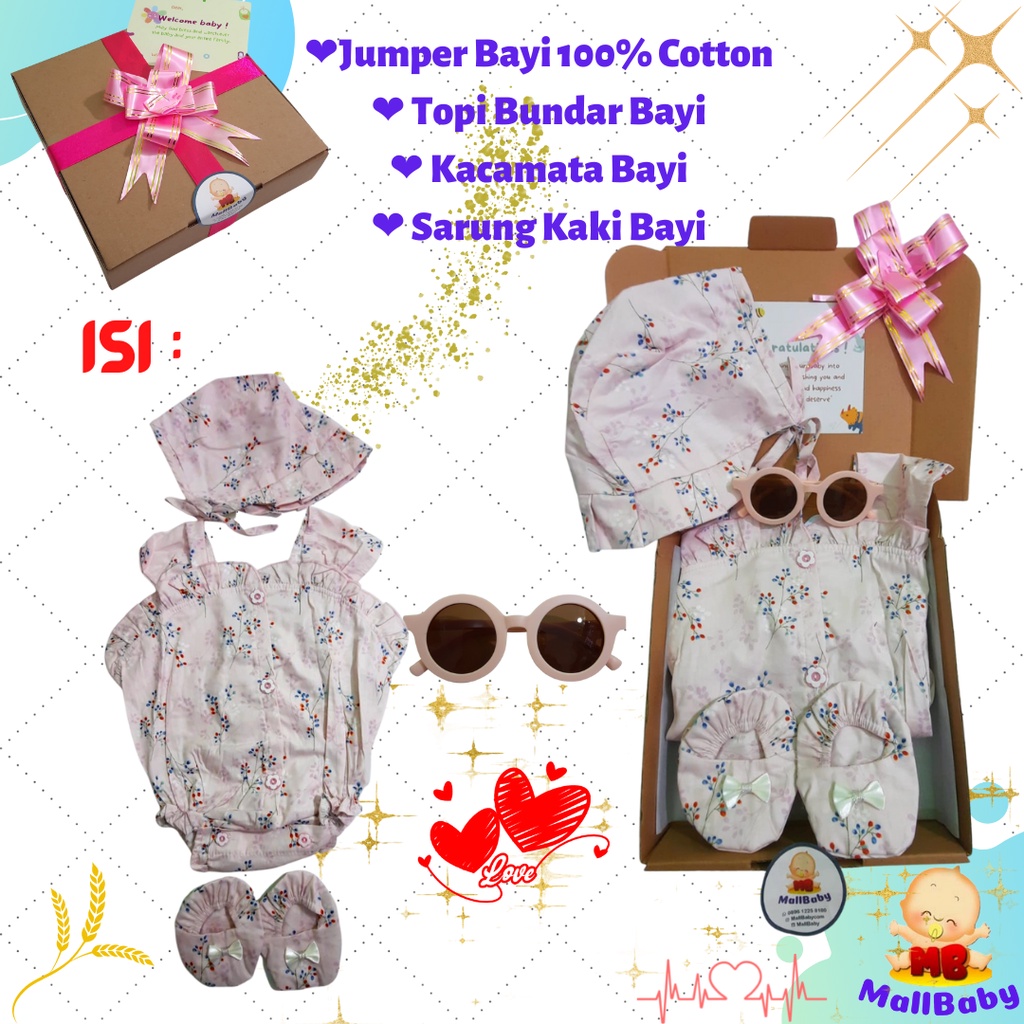 Kado Bayi Perempuan Hamper Baby Cewek Gift Set Paket Hadiah Lahiran