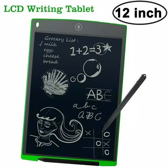 Tablet Lcd Writing Drawing Tablet 12Inch/ Papan Tulis Digital Ukuran Besar