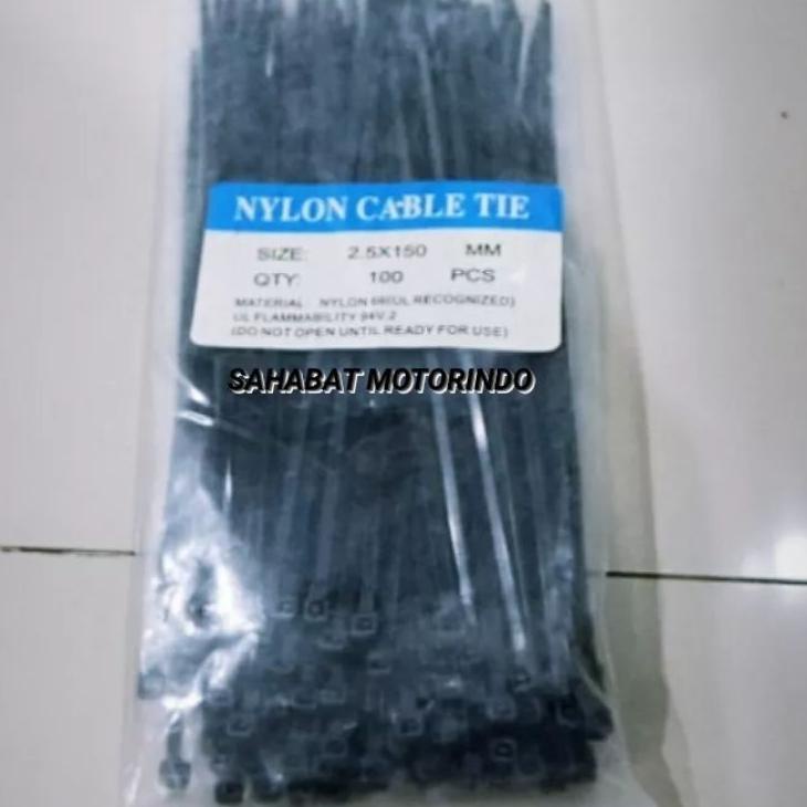 

↽ Kabel ties / Tali ties / Tali Krek ukuran 2.5x150mm 15cm .,.,