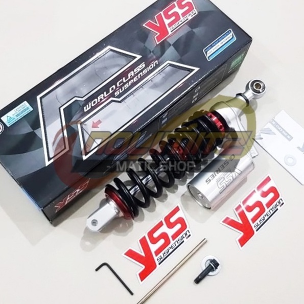 Shock YSS G Plus Smooth Silver Series 330mm Honda Vario 125 150 Beat FI Scoopy FI