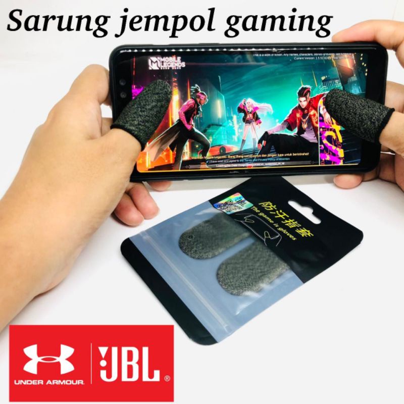 SARUNG JEMPOL GAMING 1pack isi 2 kiri kanan LEBIH PRESISI BAHAN LEBIH TIPIS ANTI KERINGAT &amp; TIDAK LICIN grosir roxy