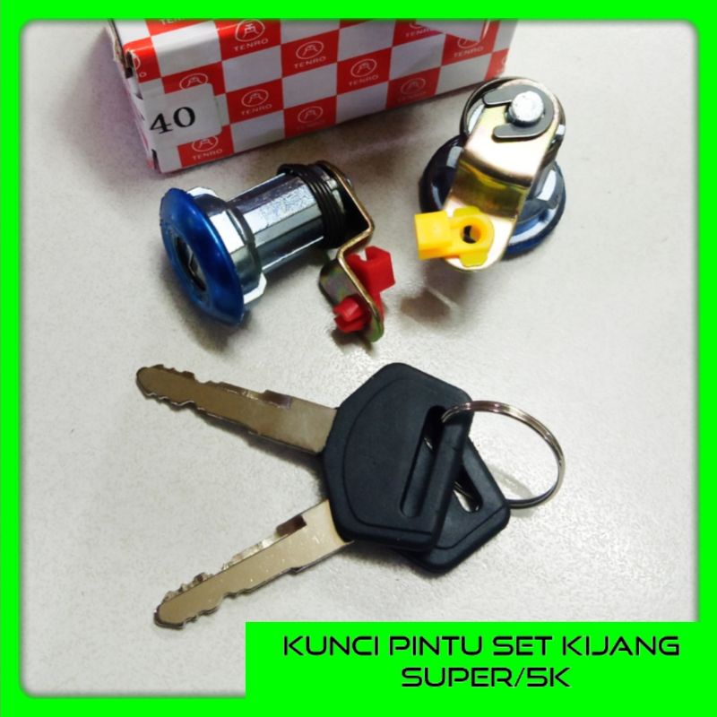 Mamacholida - Door Key Set Toyota Kijang Super Kf40 5K Kunci Pintu Mobil Original