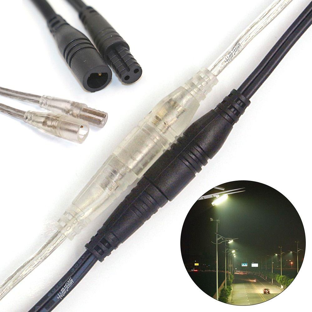 Top 2set Konektor Base 2stelan Peralatan Power Wire Display Pin Garis Konektor Anti Air