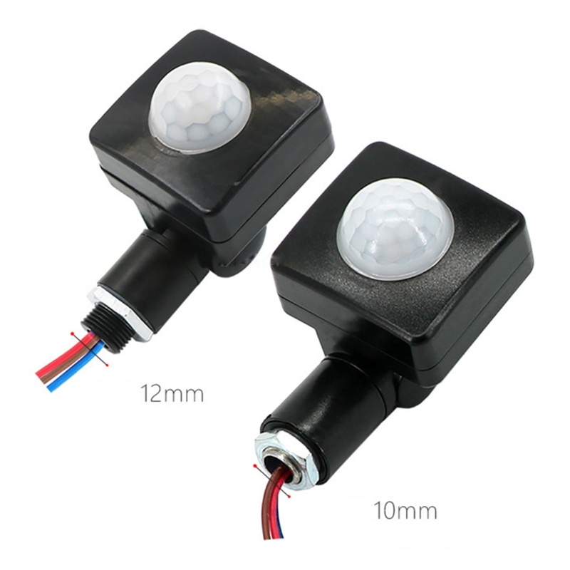 Zzz Saklar Lampu Sensor Gerak Infrared PIR Adjustable AC85-265 Untuk Rumah / Outdoor