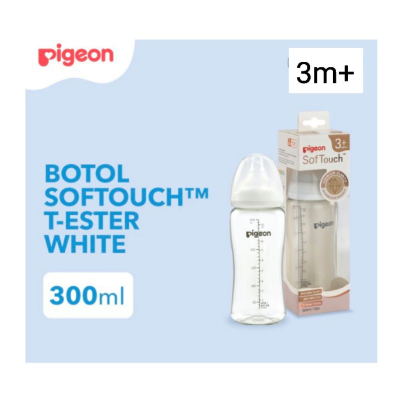 Pigeon Botol T-Ester Wide Neck P-Plus Nipple / Botol Susu Anak