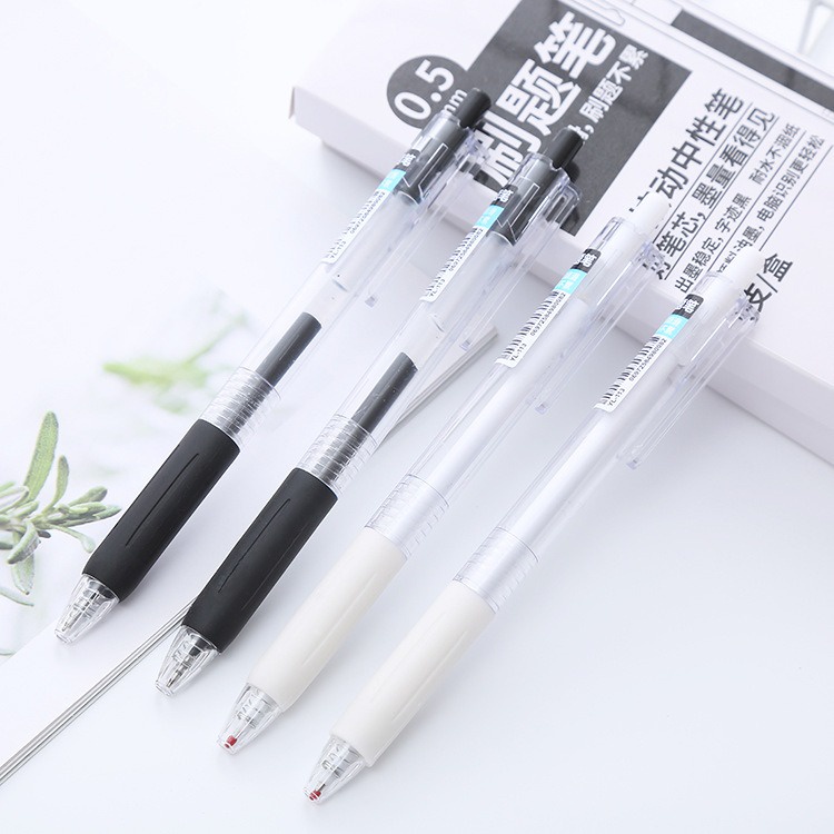 6 Pcs Pena Pulpen Cetek Tinta Warna Hitam GMALL ST0065