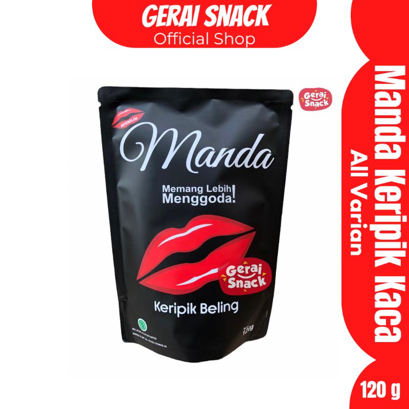 Keripik Beling Manda Best Seller Extra Daun Jeruk Khas Bandung 120g