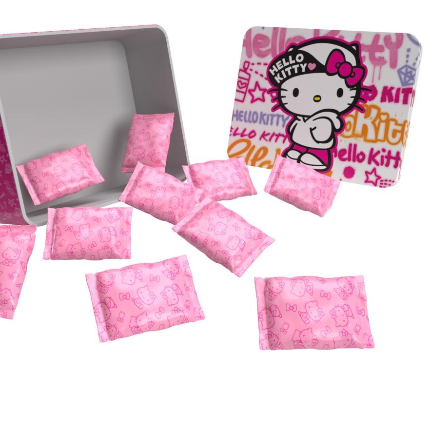 

10.10 FLASH SALE Hello Kitty Chocolate Tin Snack Coklat Bulat Renyah Crispy !