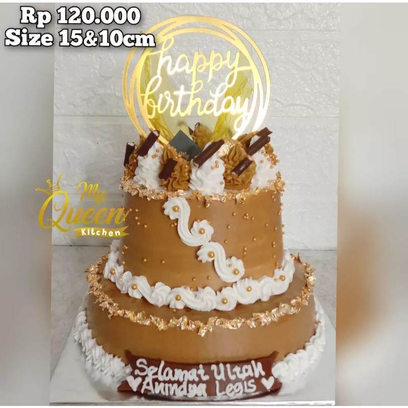Jual Kue ulang tahun mewah 2 tingkat | Shopee Indonesia