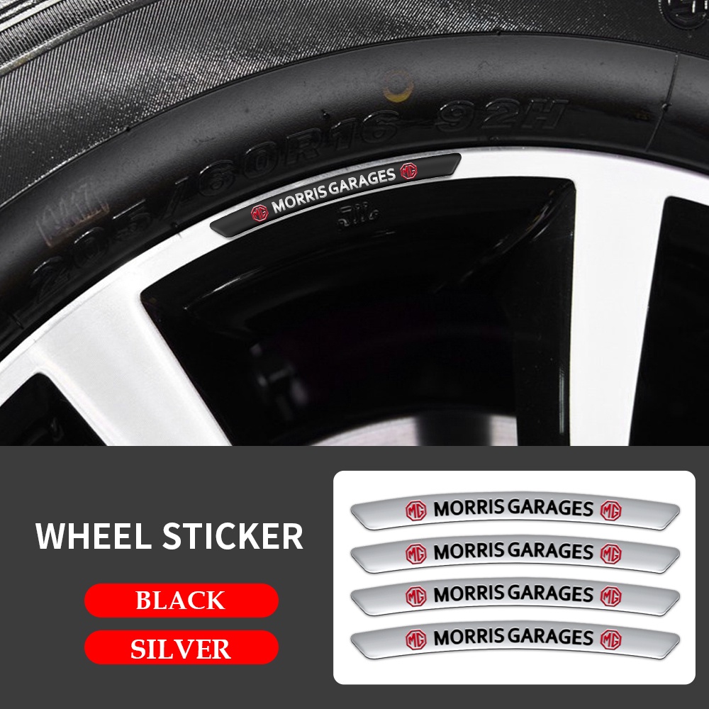 4pcs Stiker Velg Mobil Bahan Aluminum Untuk MG HS ZS 5 6 350 Tf Express ZR MGF GS X-Power Gundam