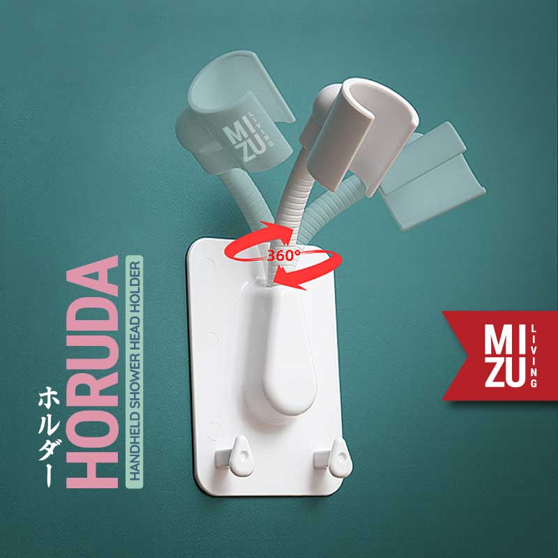 MIZU HORUDA Handheld Shower Head Holder Gantungan Pegangan Kepala Shower Mandi Pegangan Kepala Keran Air Hanger Showerhead Pancuran Shower