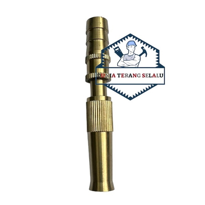 Semprotan Air LURUS Kuningan NIKKEN - Semprot Air Taman Adjustable Mist Jet- Kepala Spray Cuci Motor Mobil NIKEN - Brass Hose Nozzle NIKKEN