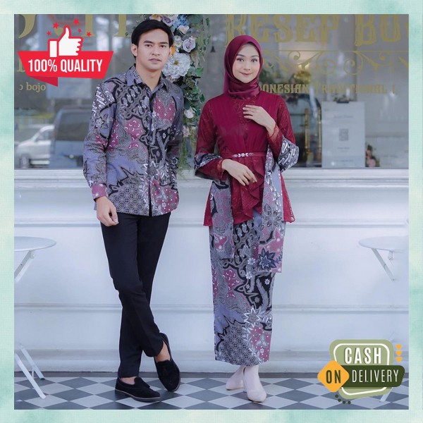 Stelan Kabaya Kondangan Bj Tunangan Kekinian Baju Engagement Cople Bsju Kbaya Wisuda Oneset Kebya Co