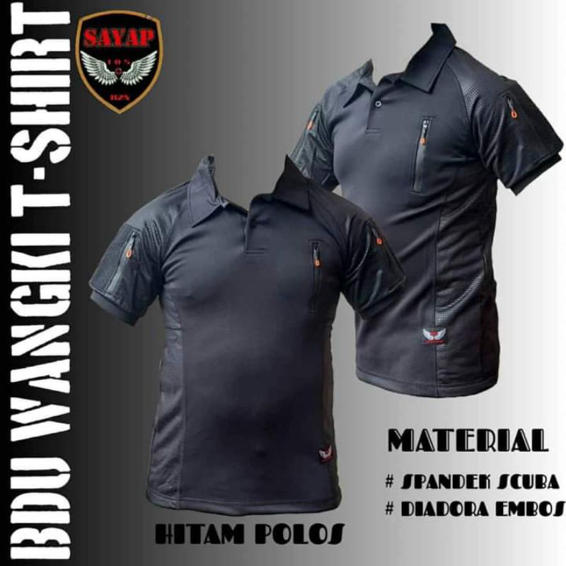 KAOS BAJU TACTICAL WANGKI BDU,BAJU LENGAN PENDEK,BAJU WANGKI FULL SCUBA IMPORT