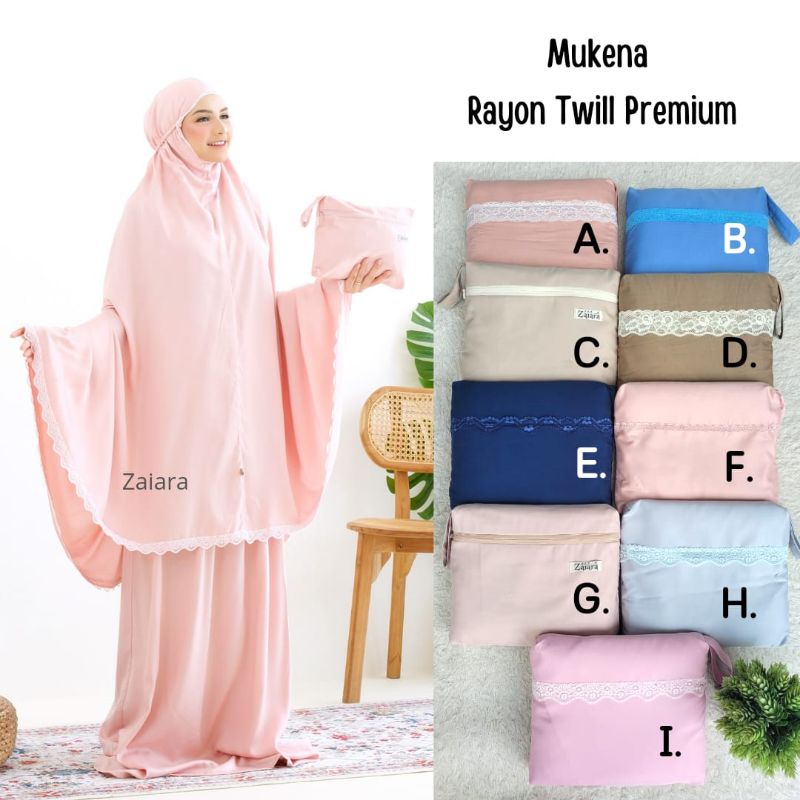 Mukena Traveling Rayon Twill Premium