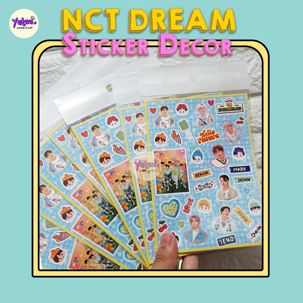 NCT DREAM Sticker Decor ( Anti Air ) uk A6 / STIKER KPOP NCT