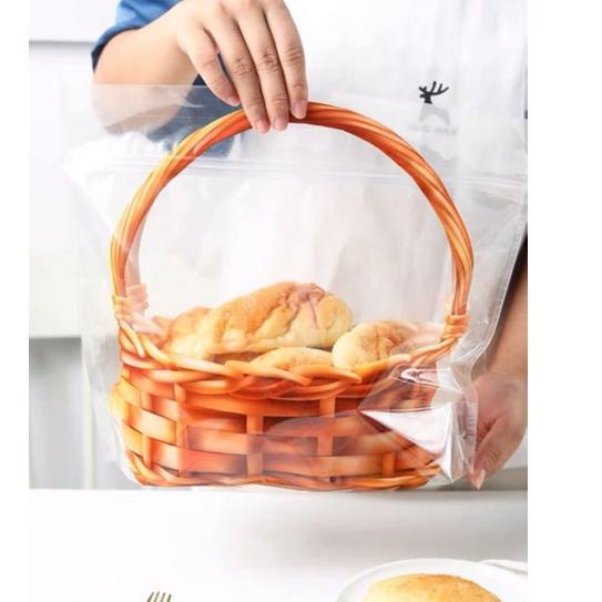 

Kualitas Terbaik--Plastik Roti ZipLock /Kantong plastik Roti Tawar isi 10pcs