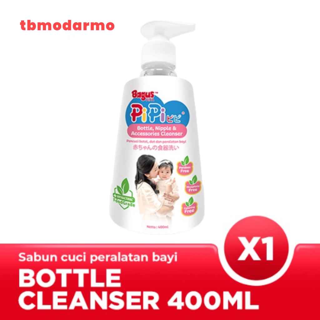 Bagus Pipi Bottle Nipple &amp; Accessories Cleanser Botol 400 ml W-22765