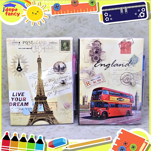 

Buku A5 + Bulpen 223493 / Buku Tulis / Agenda / Diary / Catatan / Note / Memo