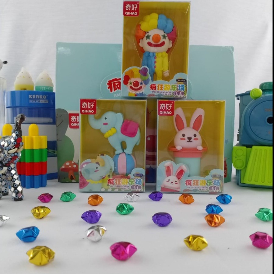 

HAPUSAN BESAR BENTUK BADUT SIRKUS IMUT LUCU 8CM X 6CM BOX EDISI KHUSUS PENGHAPUS STIP KARAKTER CLOWN CIRCUS GAJAH KELINCI IMUT LUCU KUALITAS PREMIUM HARGA TERJANGKAU BISA COD