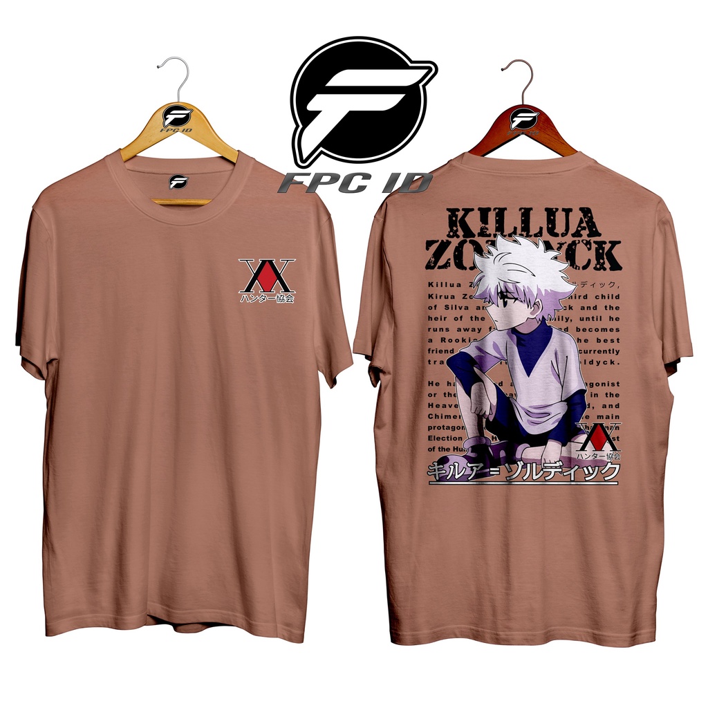 Kaos Anime Killua Zoldyck Cotton Combed 30s Premium