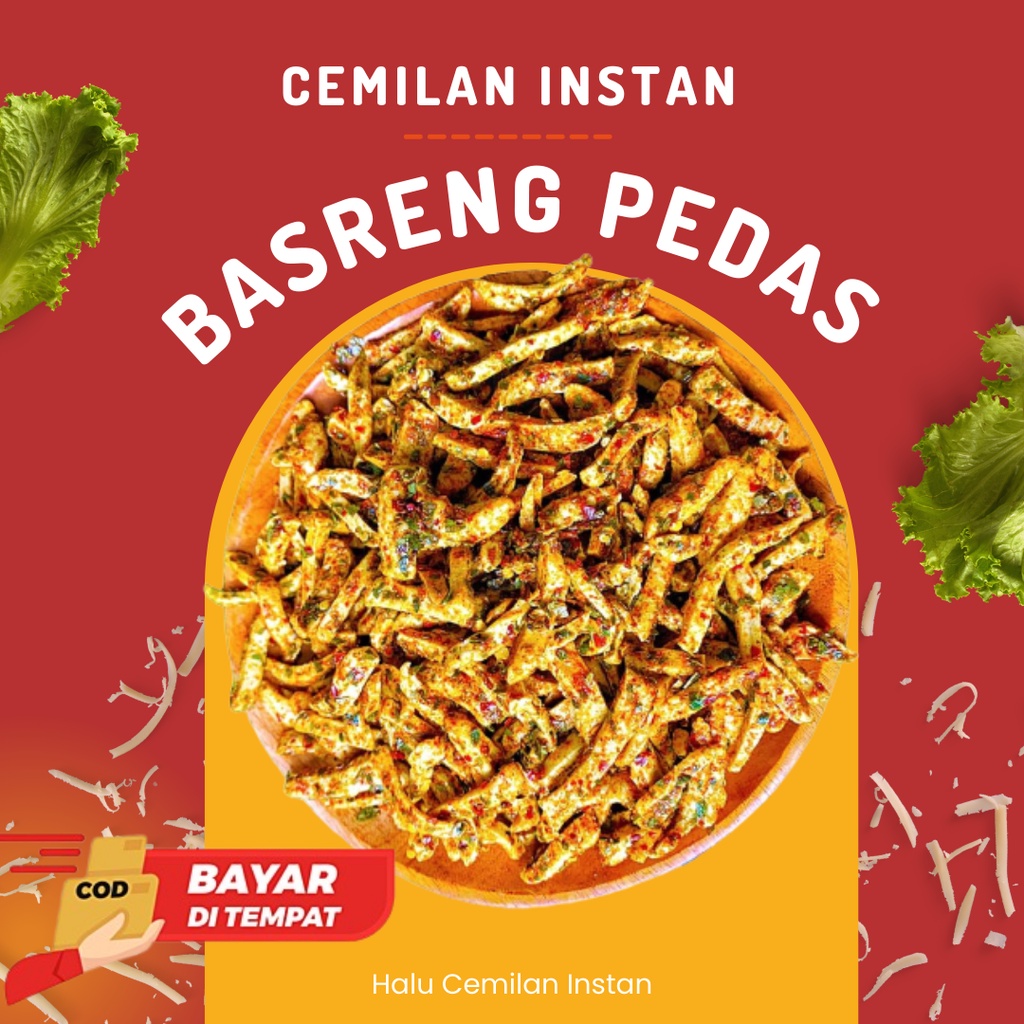 

Basreng pedas daun jeruk 250gr / Baso goreng pedas 250gr