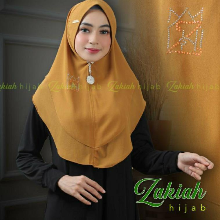 ((READY PLAT Zakiah))) Khimar MINI  ceruty OVAL- PLAT BESI Ori ZAKIAH "PRP.18Oc22х"