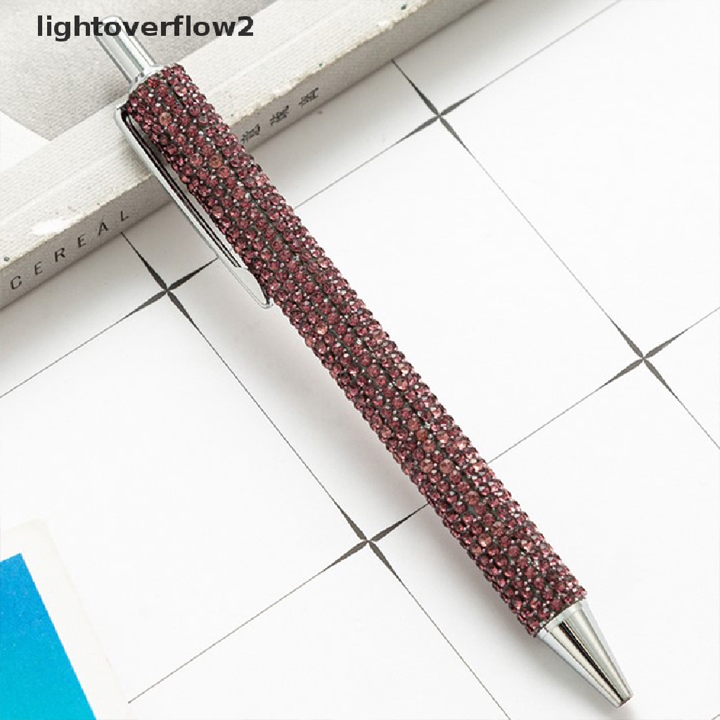 (lightoverflow2) Pulpen Tinta Hitam 0.5mm Dengan Glitter Untuk Kantor