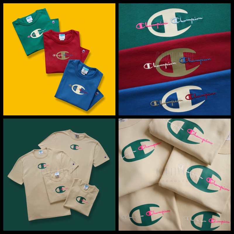 Champion T-Shirt Heritage T-shirt Small Script Embroidery Center C Logo Europe Market Global Market 