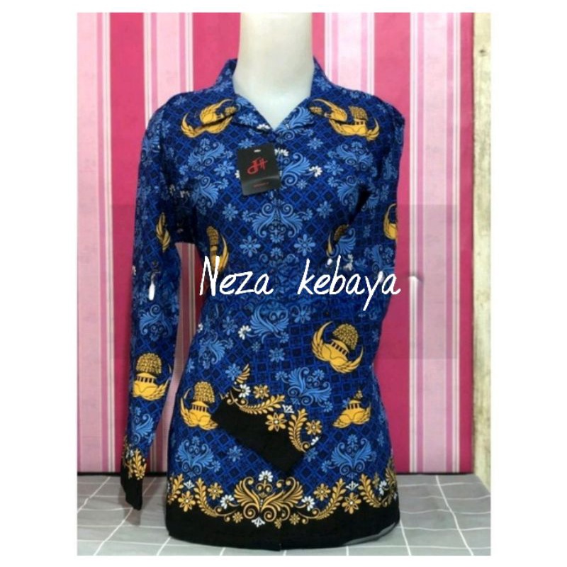 Realpict kopri wanita terbaru//blouse batik wanita//blouse batik seragam//katun 40s