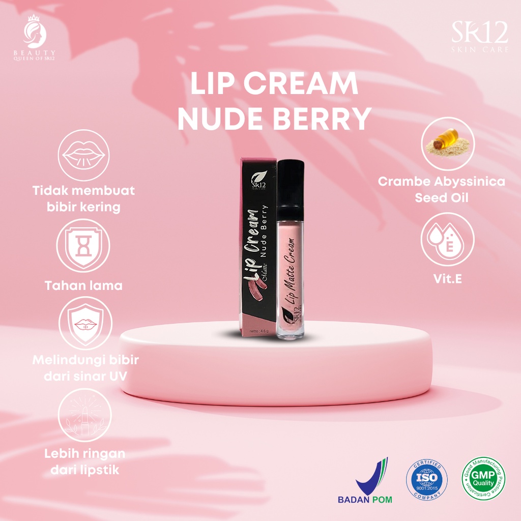 Lip matte Nude Berry Lipcream Pewarna Bibir Lip Krim Cream Bibir Lip Bibir Lip Cream Ringan Di Bibir Penyehat Bibir Perawatan Bibir