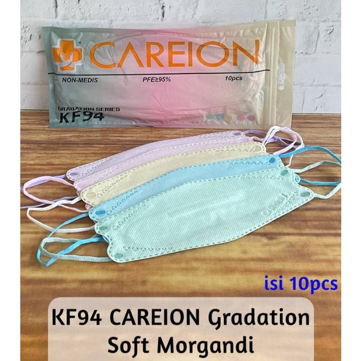 KF94 5ply Gradation Gradasi Series Careion Warna Mix Shrimpink Dan Mix Morandi Soft Pastel Isi 10 pcs per pack