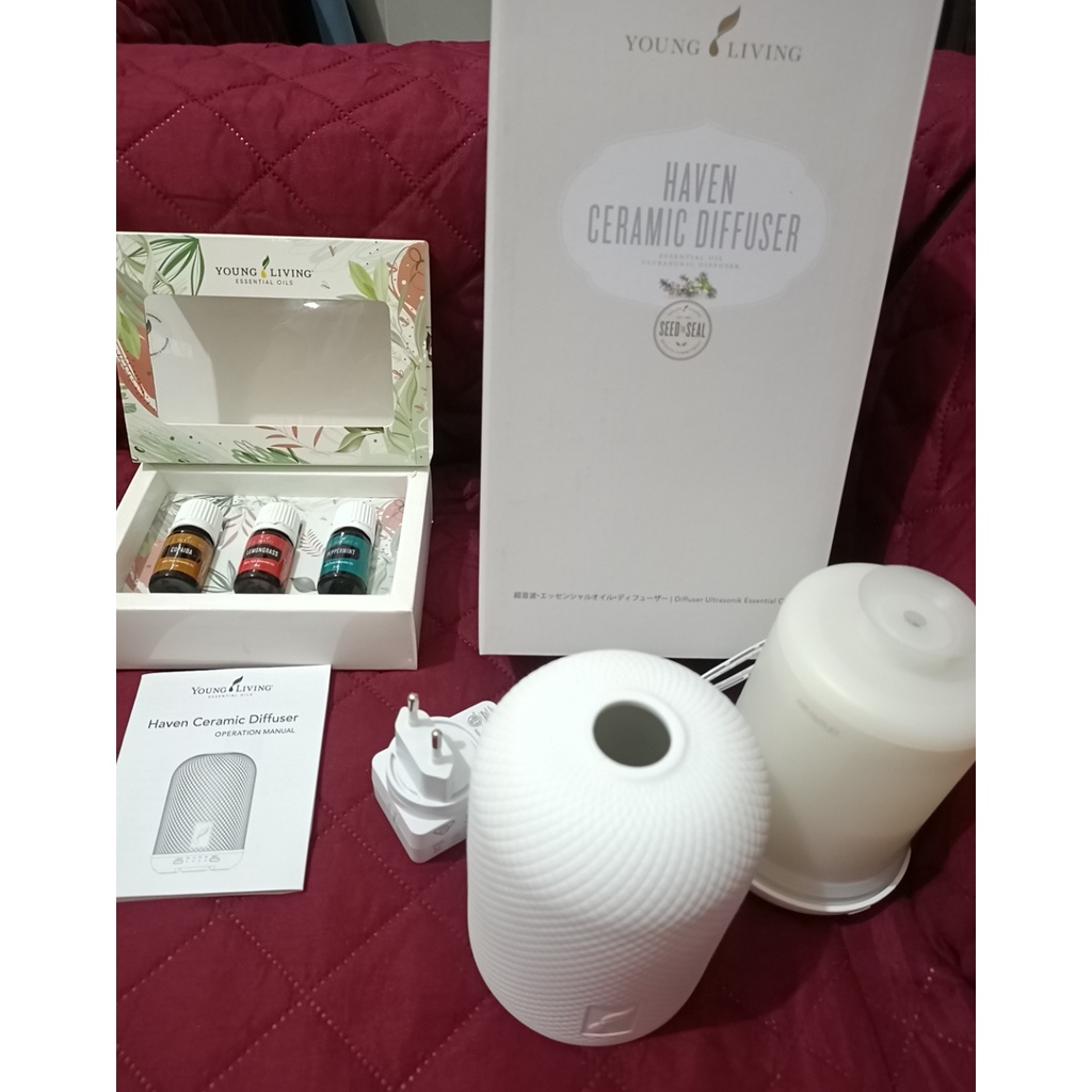 YOUNG LIVING DIFFUSER HAVEN SECOND + 3 OIL NEW