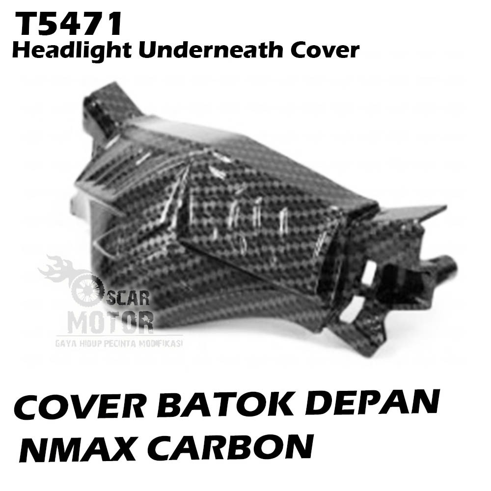 Headlight Underneath Cover Front Under Headlight Cover Carbon Yamaha Nmax T5471