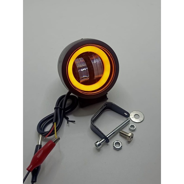 COD Lampu Tembak Sorot LED 4D Mata Lensa CWL 2 Model Bulat 20Watt AE 12-80Volt Universal Motor Mobil Body Plastik