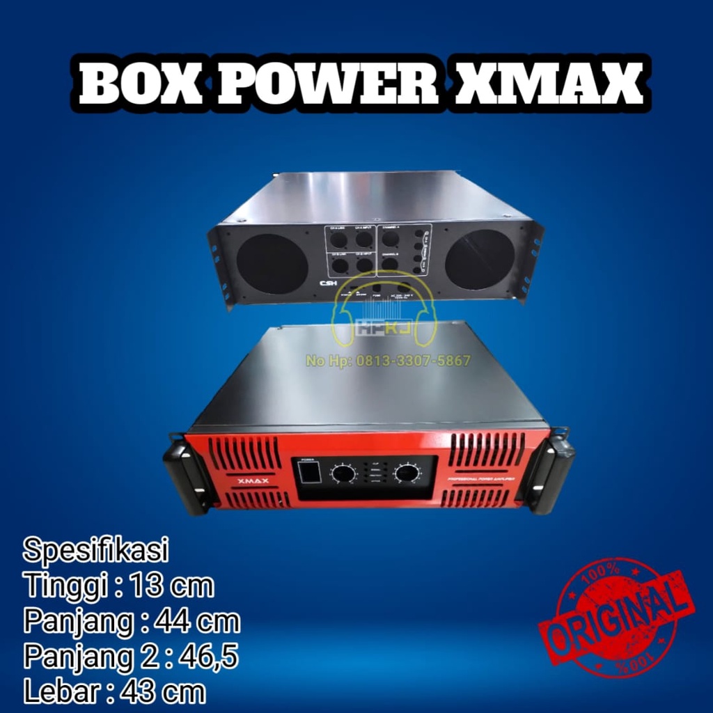 BOX POWER AMPLIFIER 2 CHANNEL XMAX 3U BOX POWER XMAX