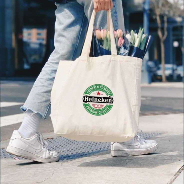 Tote Bag Canvas HEINEKENN STAR / Tas Nudie Canvas / Tote Bag Kanvas / TIPE A