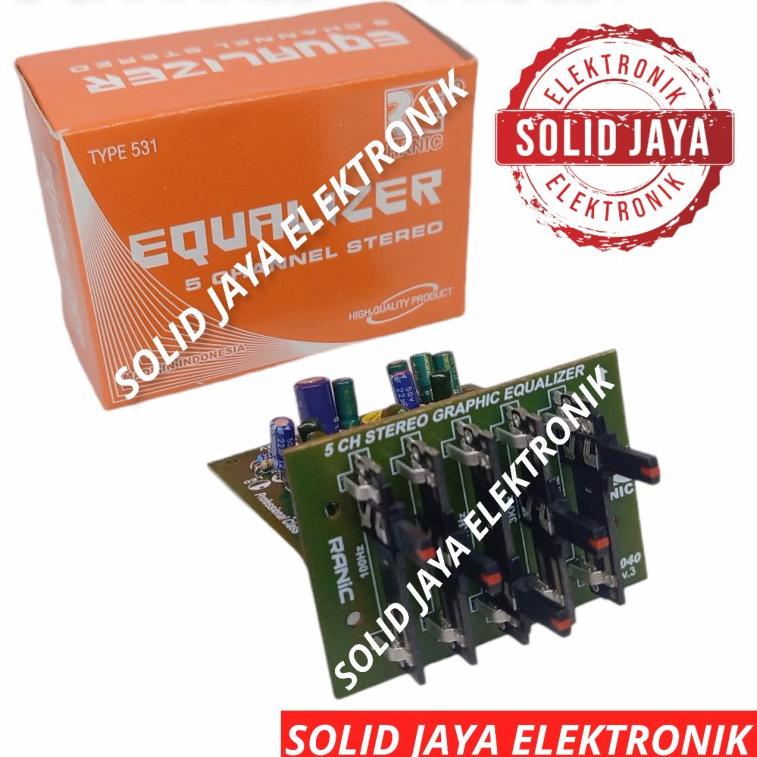 ✨Mall✨ EQUALIZER 5 CHANNEL STEREO RANIC 5 CHANEL POTENSIO GESER EKUALISER STEREO GRAPHIC EQUALIZER R