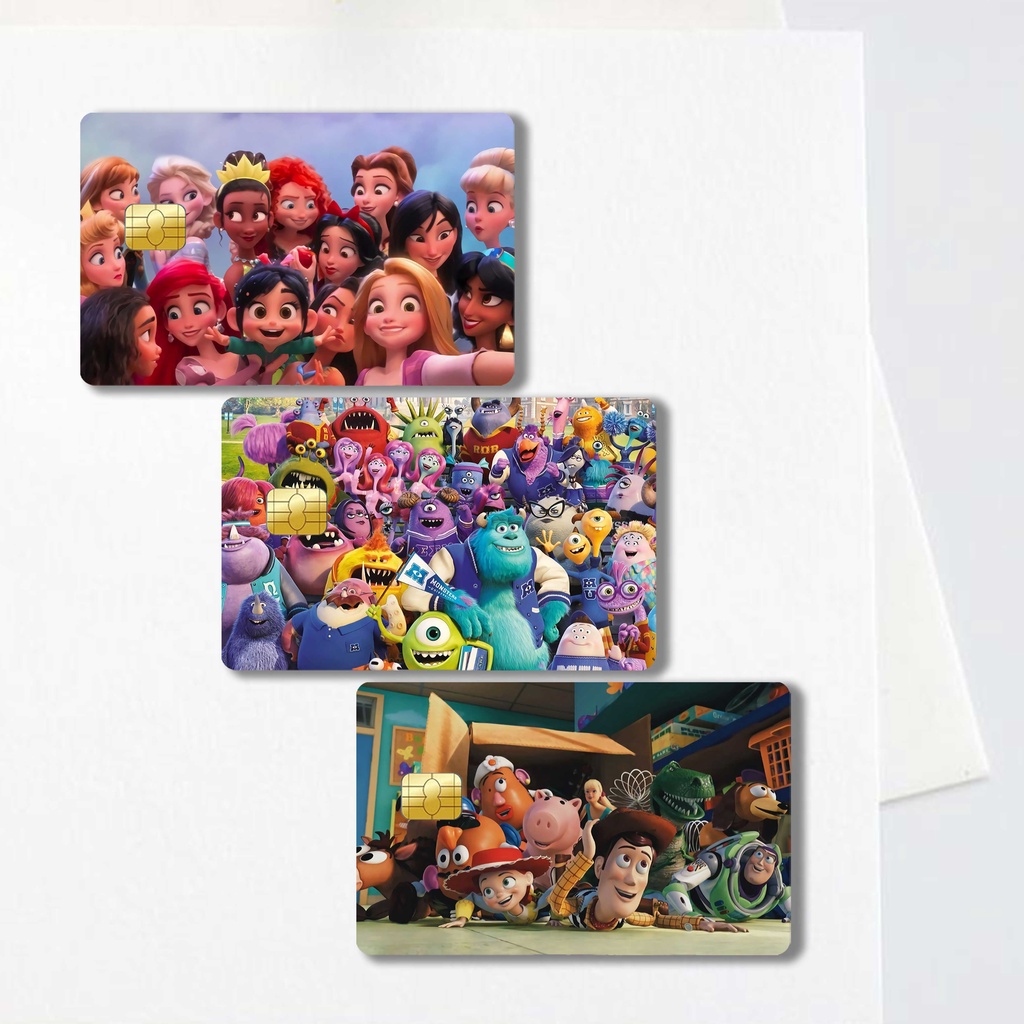 

Sticker Skin Card ATM Hologram All Disney - Stiker Hologram