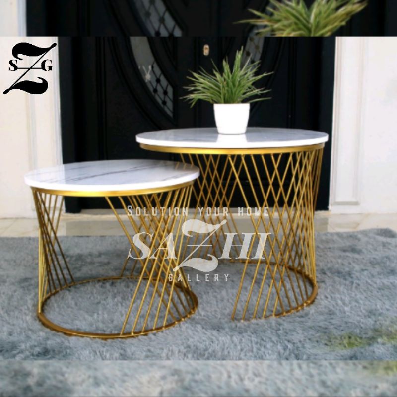 Meja tamu estes minimalis modern | meja ruang tamu besi | meja besi modern