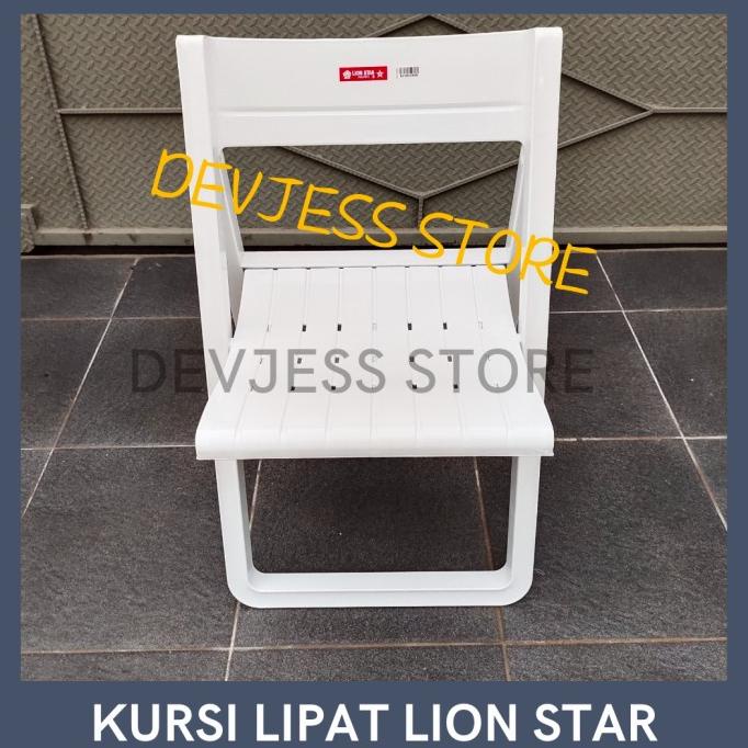 Kursi Lipat Plastik Lion Star Fc Folding Chair Fc-8 Impala Bangku Lapakyuvika