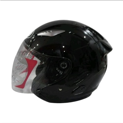 Helm KYT Galaxy Slide Flat R Solid - Black-HELM KYT GALAXY-HELM KYT-HELM KYT GALAXY-HELM BISA COD-HE