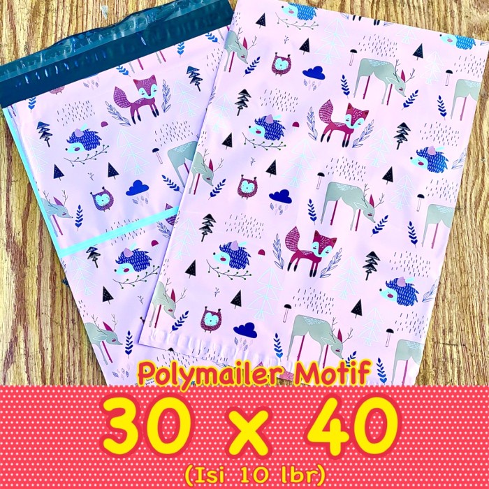 

Lucu Kantong Plastik Polymailer Motif Foxy 30X40 / Plastik Amplop Online Terbatas