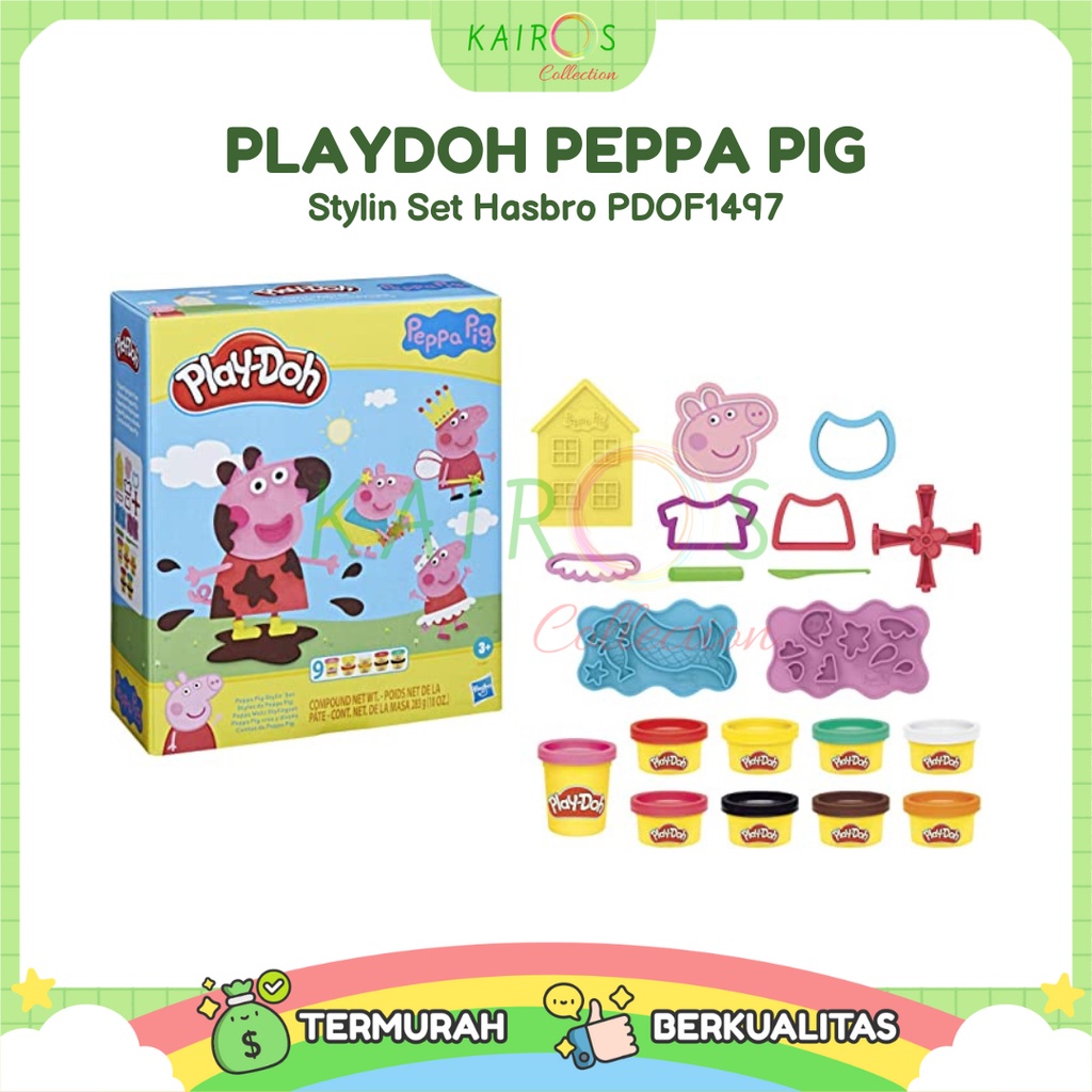 Play Doh Playdoh Peppa Pig Stylin Set Mainan Edukasi PDOF1497