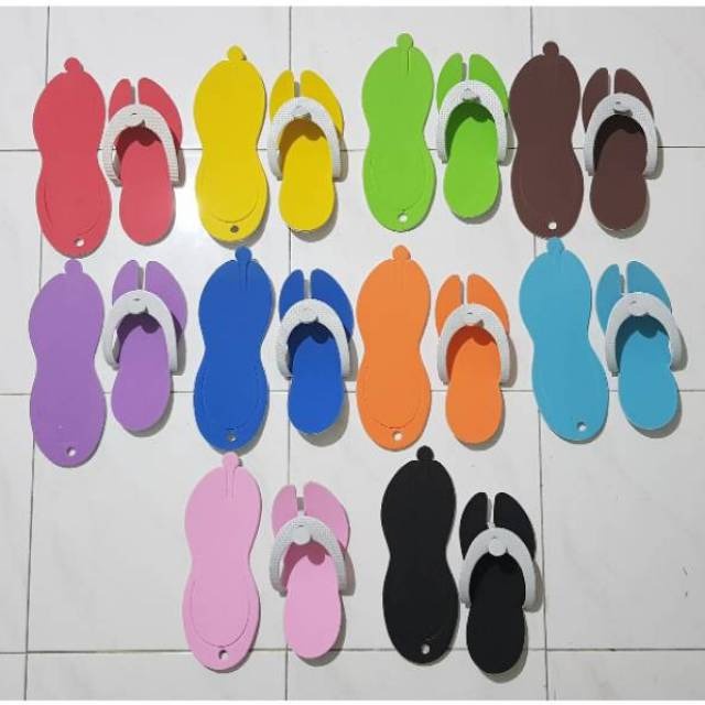 Sandal Hotel model Kodok Custom Sablon Souvenir Rumah