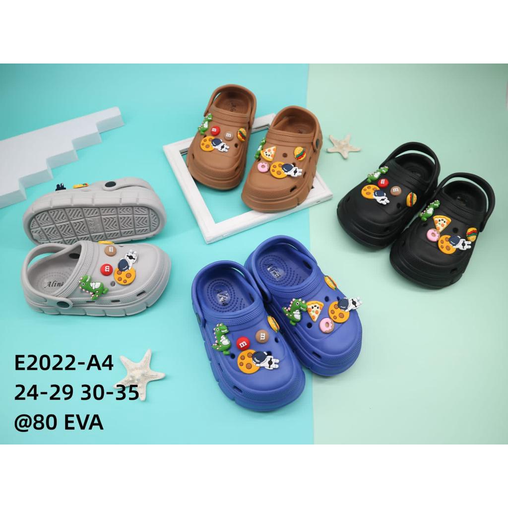 Sandal Baim Crocs EVA Anak Laki-laki Import Jibbitz Dino Astronaut Korean Import Slip On  Winola Collection WNL E2022-A4