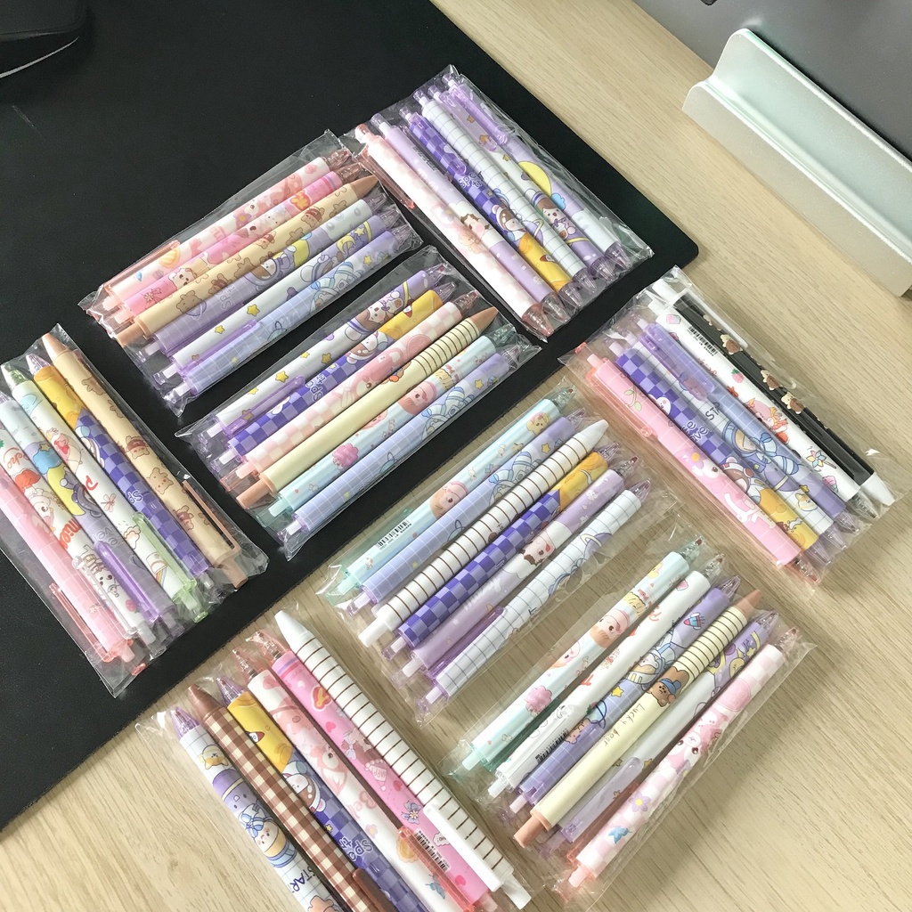 6 Pcs Pena Pulpen Cetek Gel Mix OSM-ST0035