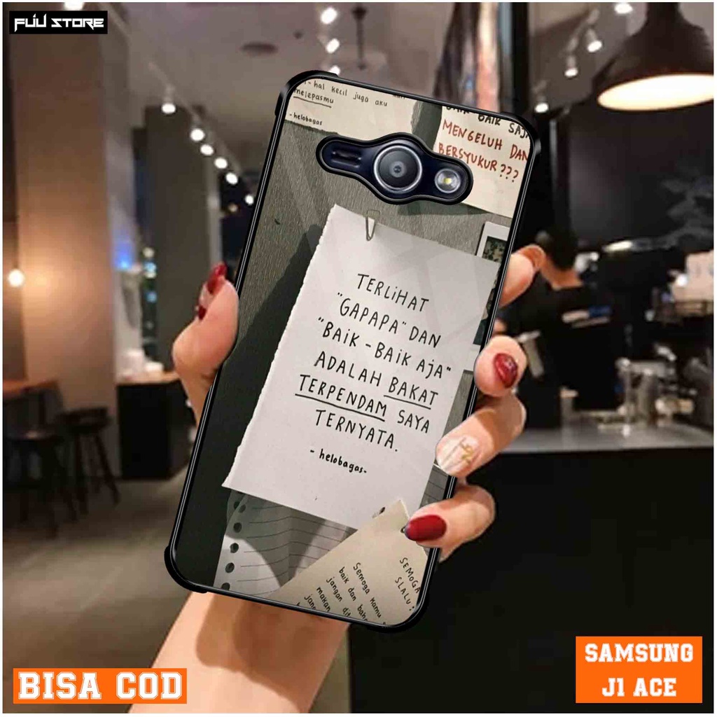 Case Samsung Galaxy J1 Ace - Casing Samsung J1 ACE Terbaru Fuu Store [ MOTIF QUOTES ] Silikon Hp - P