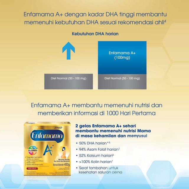 Enfamama A+ Susu Ibu Hamil dan Menyusui Cokelat 400 gr x 3