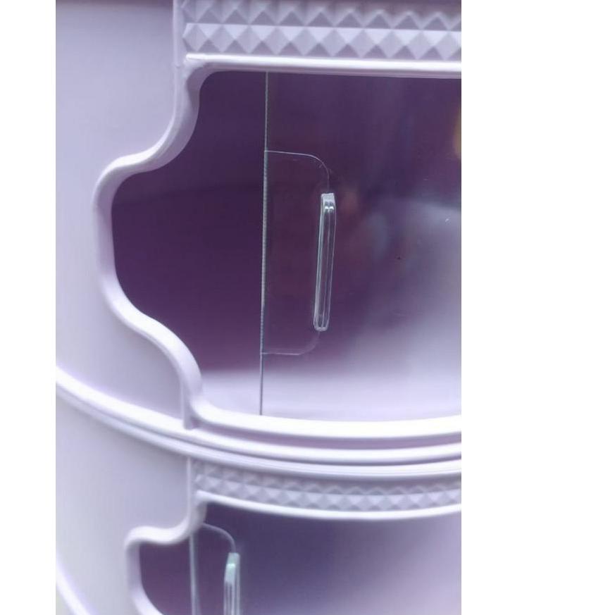 Terbaik WARNA Tudung Saji 4 Susun Warna Food Cover Rak Makanan 4 Tingkat ??